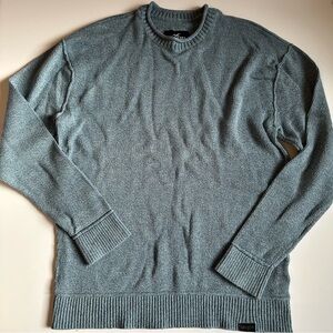 Hollister Men’s Sweater Blue Size Large L Cotton Blend Long Sleeve Pullover